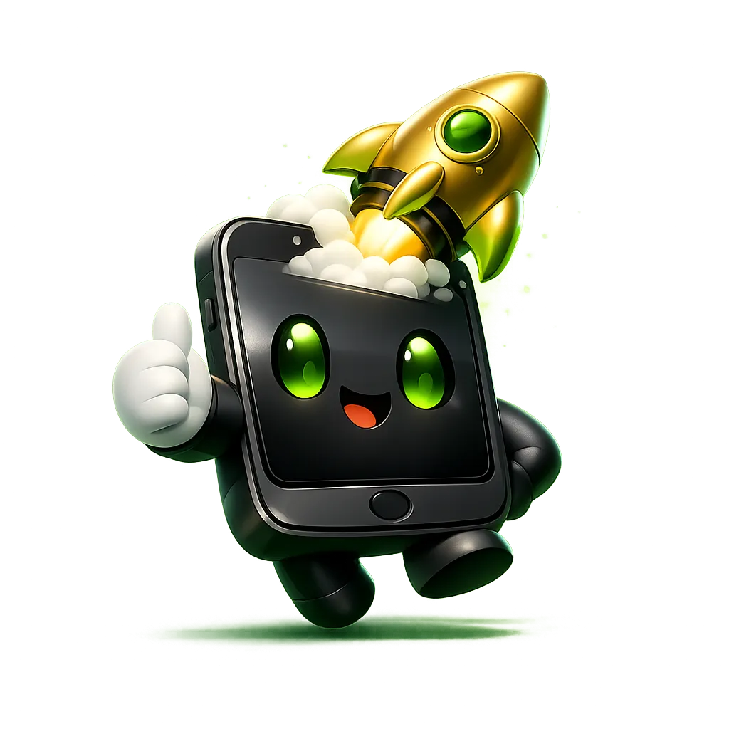 Bcgame app promo image featuring a polished 3D mobile device with glowing accent lighting on a clean dark background