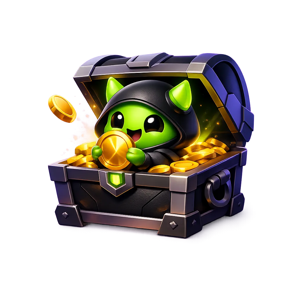 Glowing 3D crystal reward gem with soft rim lighting on dark background for BCGame bonus section